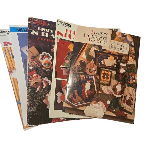 Leisure Arts Other - Crochet Books Vintage - Lot Of 5 Christmas Holiday Crochet Pattern Magazines 80s